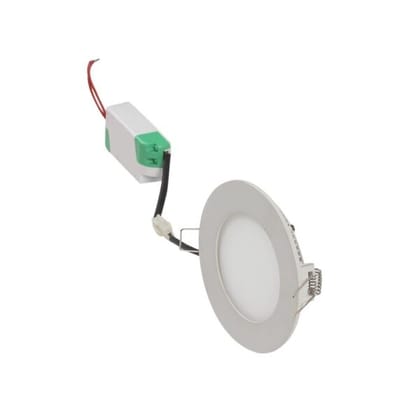 Slim Panel Recessed Ceiling Light - 8w | Shape - Round | Cool White 6000k | Aluminum die cast powder coated white finish | Indoor use only Rooms,Bathrooms,Office etc.