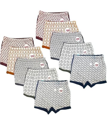 Renox Pack of 10 Boys Cotton Trunks ( Multicolor 10 )
