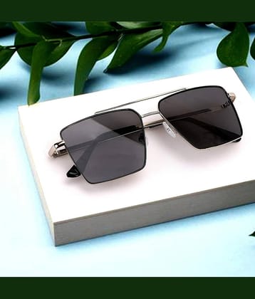 Dyana Core Silver Square Sunglasses ( Pack of 1 )