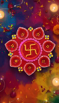 Terracotta Swastik Diya