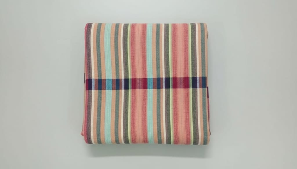 RRR Multicolor Striped Cotton Blend Fabric Towel