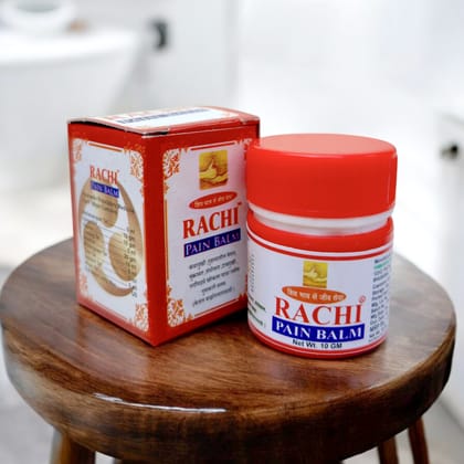 Rachi Ayurvedic Pain Balm for Relief from Aches, Sprains, Cold & Cough - 10 GM