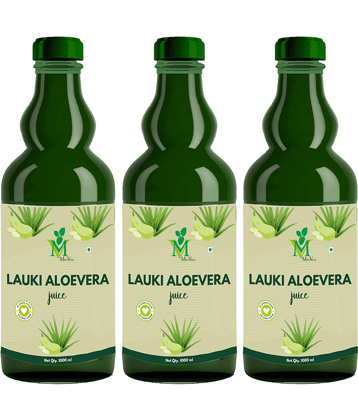 Lauki Aloevera sugar free Juice Pack of 3 - 1000ml