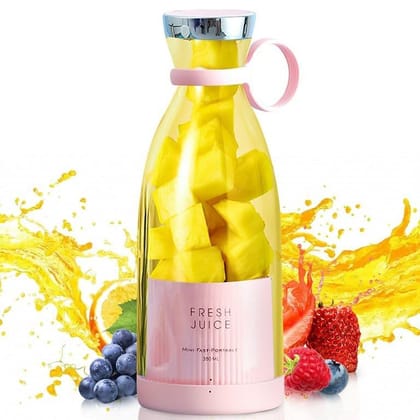 Portable Juice Blender USB Rechargeable Electric Juicer Bottle Mixer for Juices, Shakes & Smoothies - Random Assorted