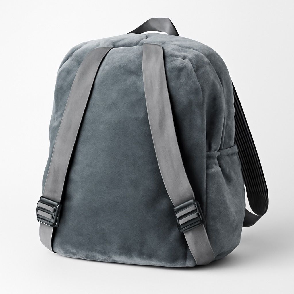 Kids Rabbit School Bag Soft Plush Backpack Cartoon Toy for Boys Girls Age 2-6 Years Nursery Preschool Picnic Travel Bag Grey