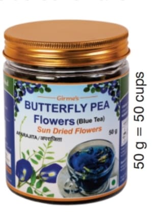 PNC- Ayurvedic Ritual Hot Beverage Blue Tea-Butterfly Pea 50 Gms. Way to Healthy Tranquilizin Sedative Properties.