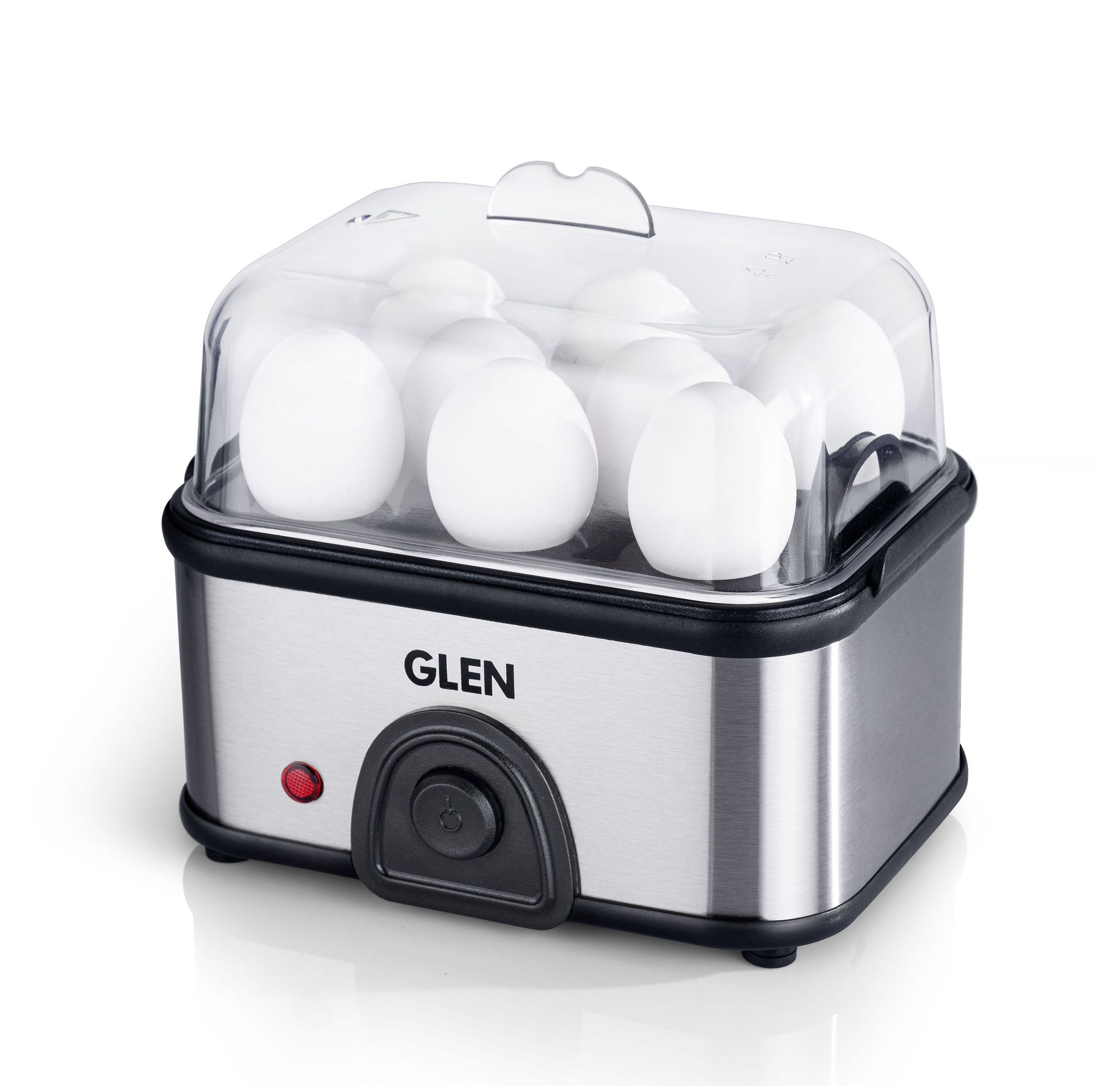 Egg Boiler Steamer Boils upto 8 Eggs Auto shut Off, Push Button Start 350W (SA3036EBS)