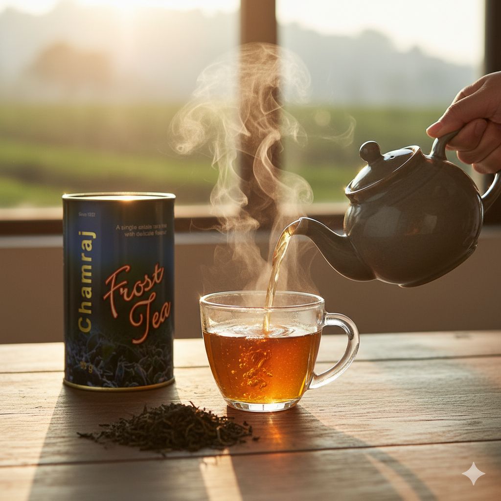 CHAMRAJ Frost Tea 50 g | Pack of 1 | Total 50 g | A Single Estate Rare Tea with Delicate Flavour | Chamraj Finest Nilgiri Tea