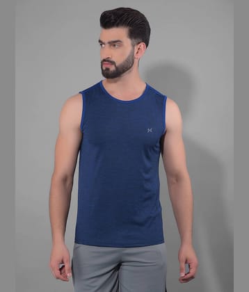 Force NXT Blue Polyester Regular Fit Men's Sports T-Shirt ( Pack of 1 )