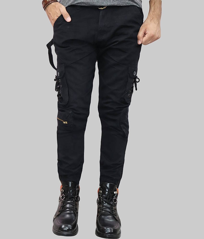 WARBURG Regular Flat Men's Joggers - Black ( Pack of 1 )