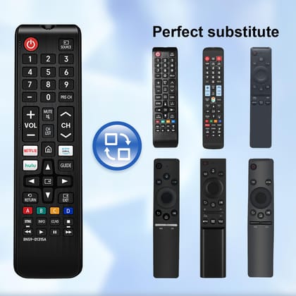 V3Deals Compatible Samsung Tv Netflix Smart LED/LCD TV Remote Control | Non Voice with Prime Video, Youtube & Zee5 Hotkeys |Exactly Same Remote Will Work Only (Samsung Tv Netflix Non Voice)