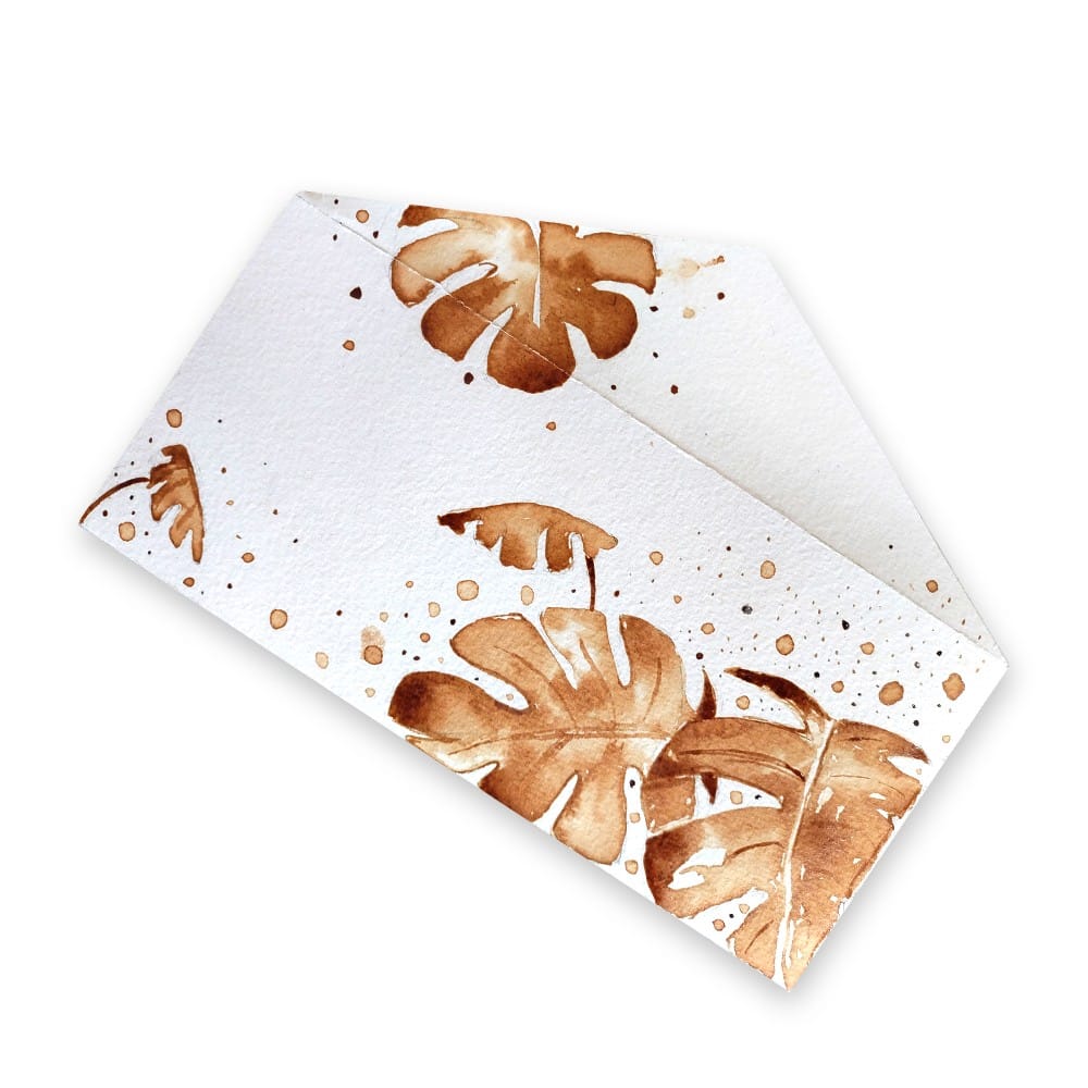Coffee Painting on Envelope DIY Kit by Penkraft