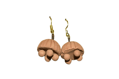 Handmade Ethnic Terracotta Clay Dangle Earrings for Women