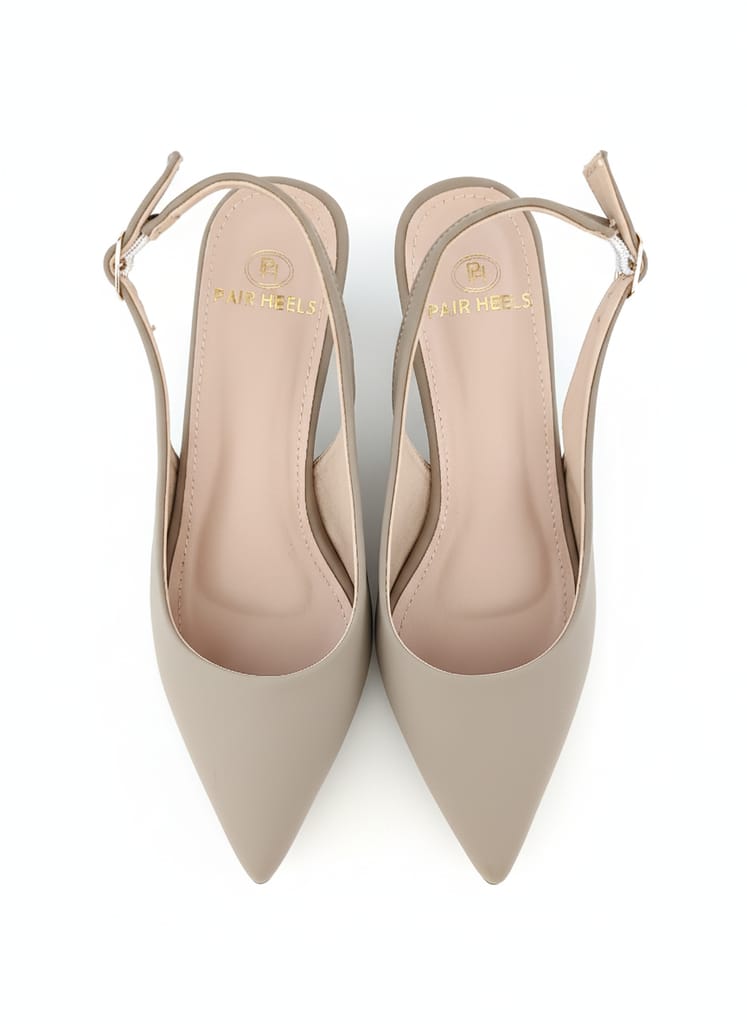 Pair Heels Women’s Stylish Slingback Kitten Heels | Trendy, Comfortable & Elegant Office and Party Wear Footwear