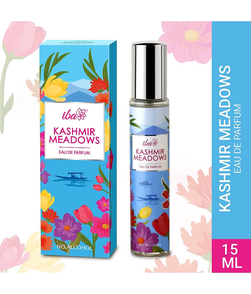 Iba Eau De Parfum Kashmir Meadows, 15 ml, Perfume Spray , Long Lasting Fragrance for Women, (Pack of 1)