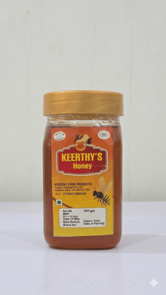 Keerthy Food Products Pure Honey | Natural Sweetener for Tea, Drinks & Desserts | Rich Taste & Smooth Texture | 250g