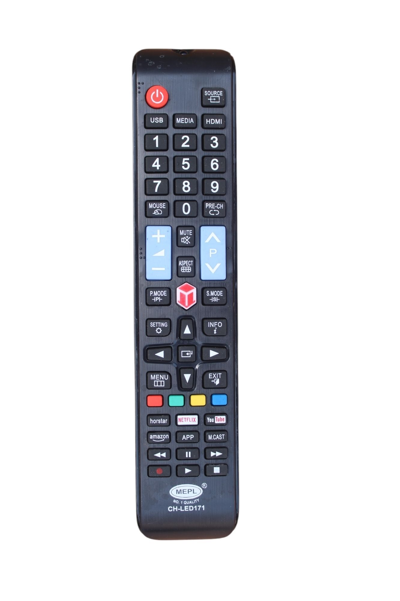 V3Deals China LED LCD Smart TV Remote Compatible with SkyWall/Adsun/Klass/Wisdom Cloud LED TV & Chinese Assembled TVs | No Voice Command - Exactly Same Remote Will Work Only (China LED 171)
