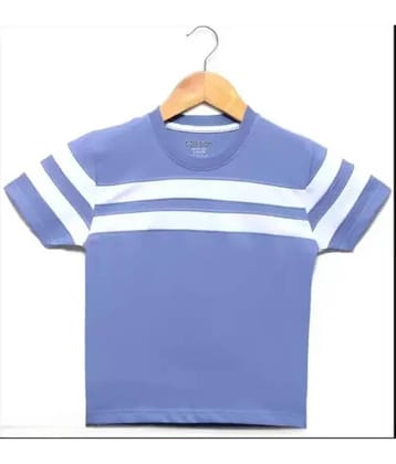 kukke Pack of 1 Boys Cotton T-Shirt ( Blue )