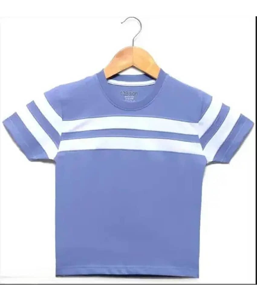 kukke Pack of 1 Boys Cotton T-Shirt ( Blue )