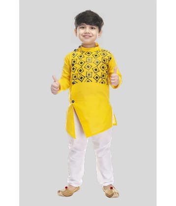 s muktar garments Yellow Cotton Boys ( Pack of 1 ) - None