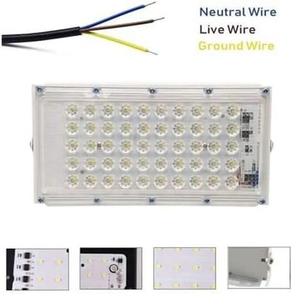 SPARKWORLD 50W BRICK LIGHT Flood Light Outdoor Lamp (Yellow) Pack of 8