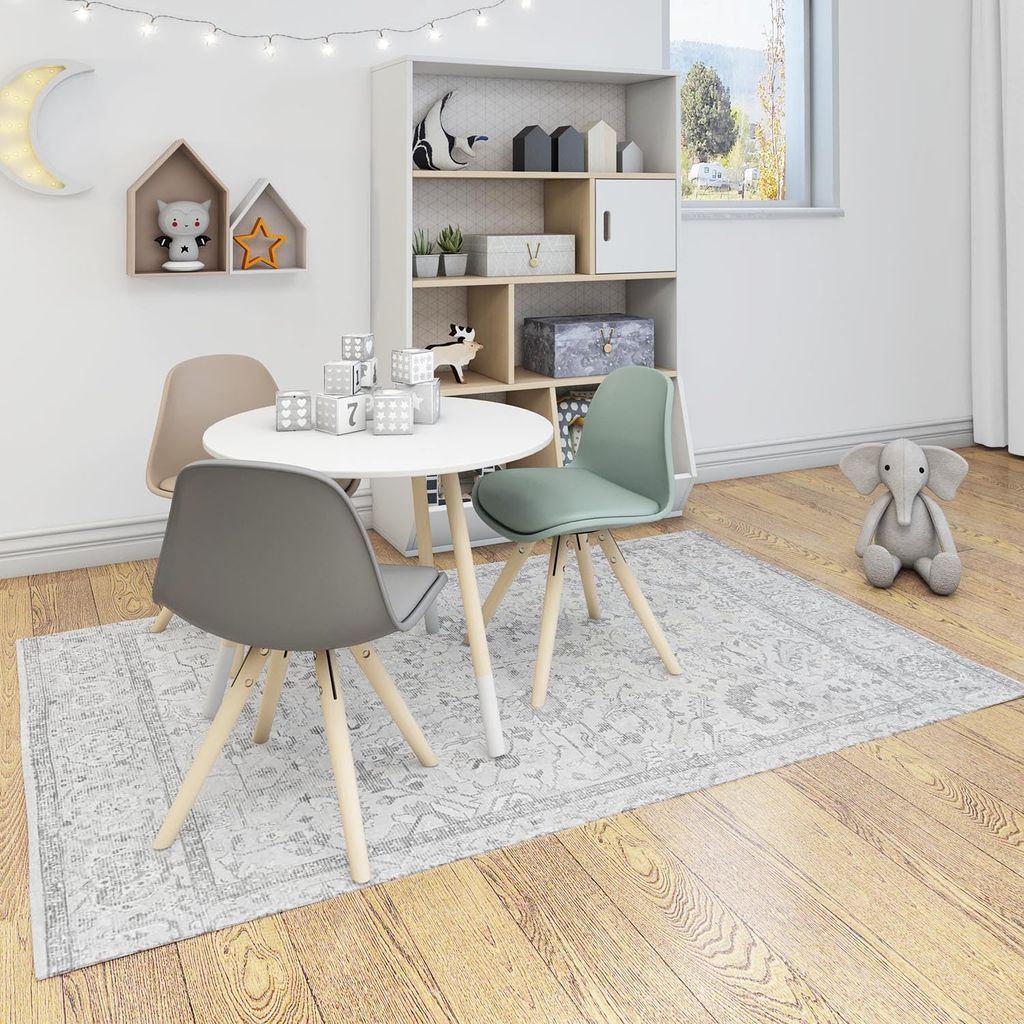 Neu Looms Handmade Viscose Wool Anti-Skid Rug for Bedroom, Living Room, Nursery, Dorm, Playroom & Reading Area