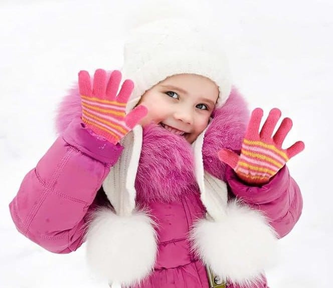 Woolen Winter Warm Kids Hand Gloves (1PAIR) 3 Years-4 Years
