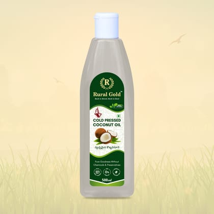  100% Pure Cold Pressed Coconut Oil - 500ml