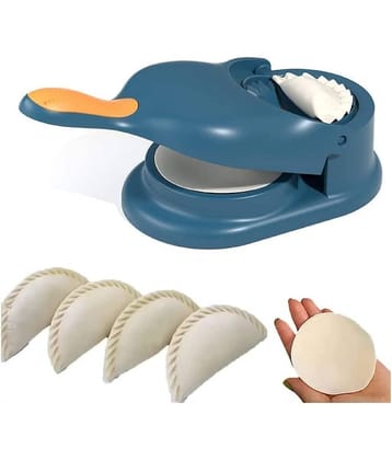 Analog Kitchenware Blue Plastic Momos/Gujiya/Dumpling/Ghughra Maker Machine ( Set of 1 )
