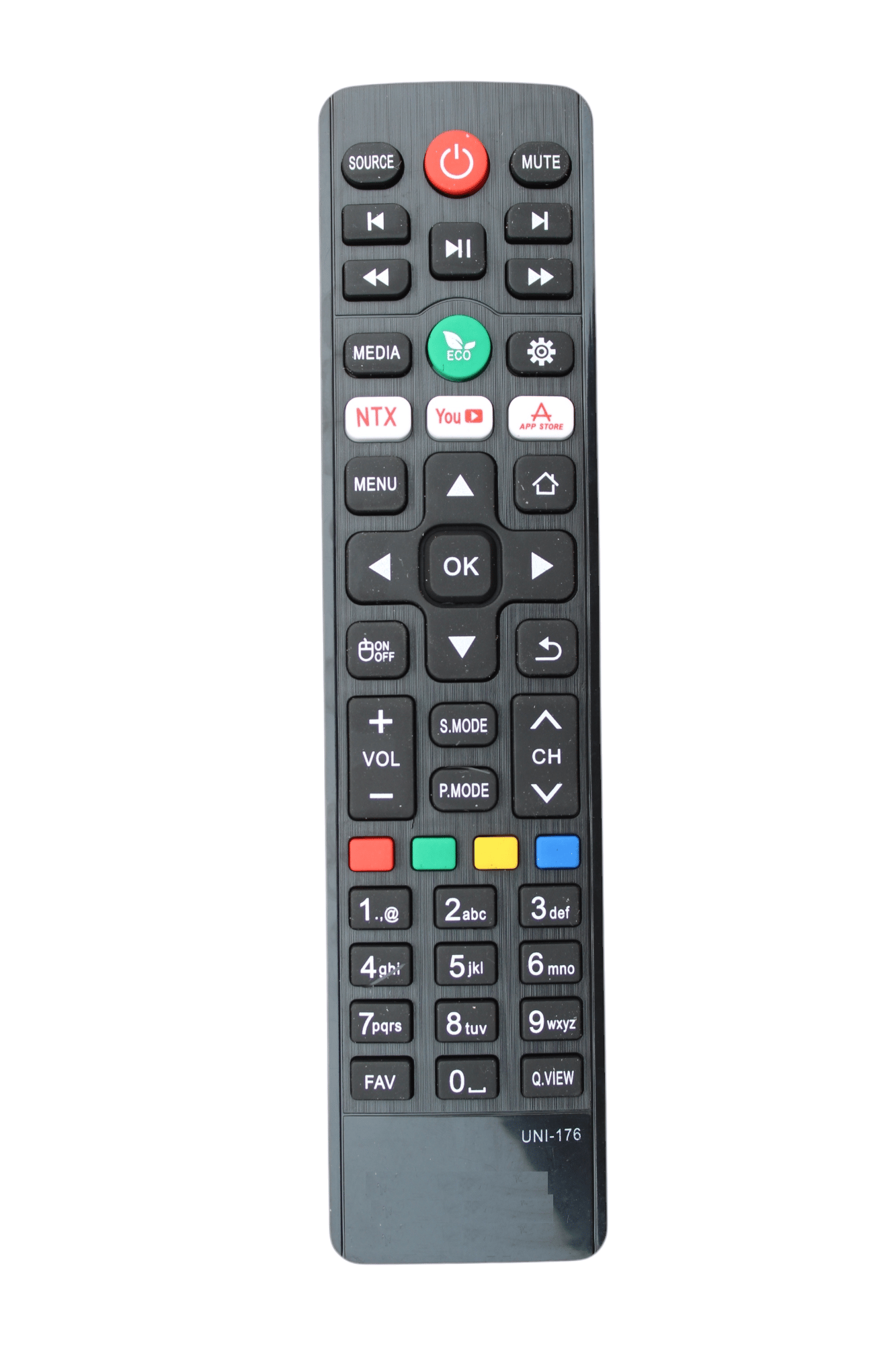 V3Deals Compatible for Remote Control Amstard/Akai/Croma/Eston/Iconic/Micromax/T-Series/Vise/Dixon/Beethosol Smart Tv Remote Control - Please Match The Image with Your Old Remote (UNI 176)