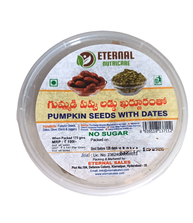 Eternal Nutricare Pumpkin Seeds with Dates No Sugar 175g