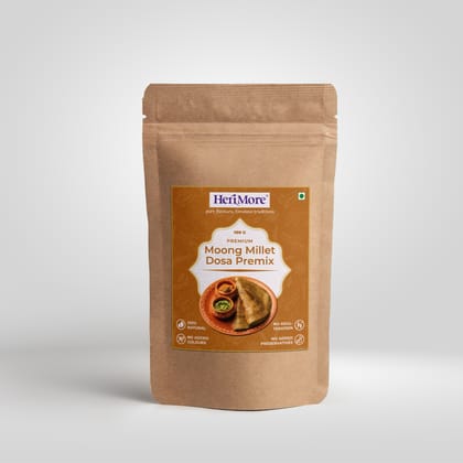 HeriMore Moong Millet Dosa Mix - 100g, 100% Natural, Gluten-Free, No Added Sugar