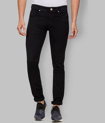 HJ HASASI - Black Cotton Blend Slim Fit Men's Jeans ( Pack of 1 )