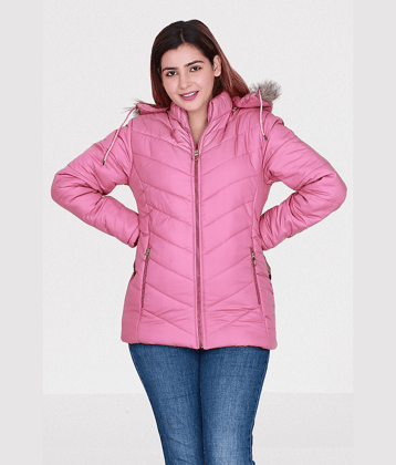 SCOLLER - Nylon Pink Parka Jackets