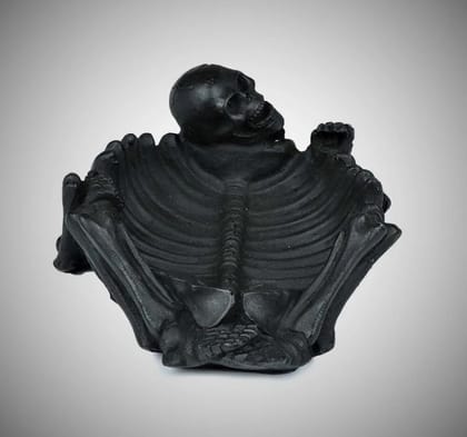Black Skeleton Polyresin Ashtray Black Skeleton Polyresin Ashtray