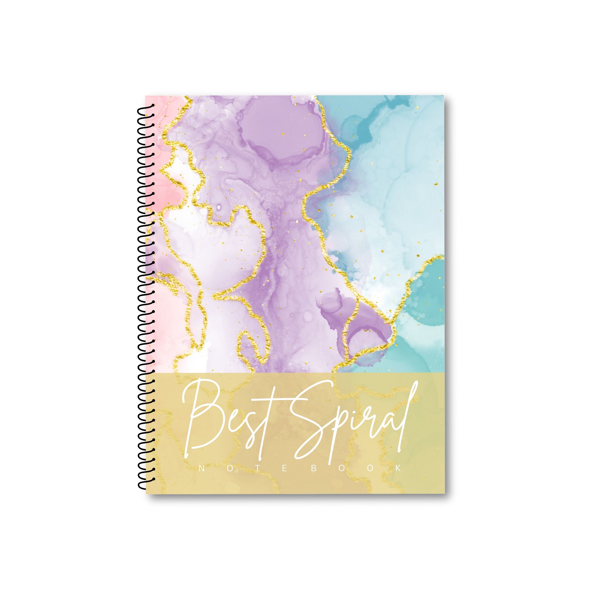 Best Spiral | 200 Pages | Single Line | Spiral Notebook | 18cm x 24cm | Pack of 4