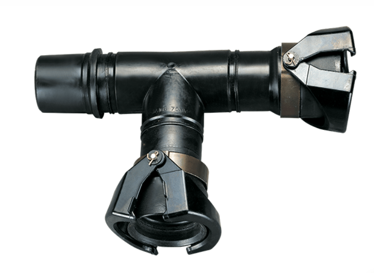 JI2 Tee 75mm - Jain Irrigation Quick Connect 