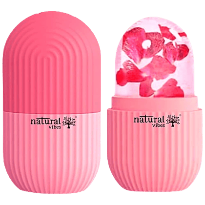 Coral Pink Silicone Ice Roller for Face & Eye Puffiness Relief (set of 5)