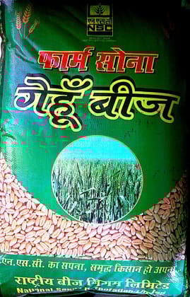 NSC Farm Sona Gehu Beej - Premium Wheat/ HD-3411 C/S Seeds for High Yield 40 Kg NSC Farm Sona Gehu Beej - Premium Wheat/ HD-3411 C/S Seeds for High Yield 40 Kg