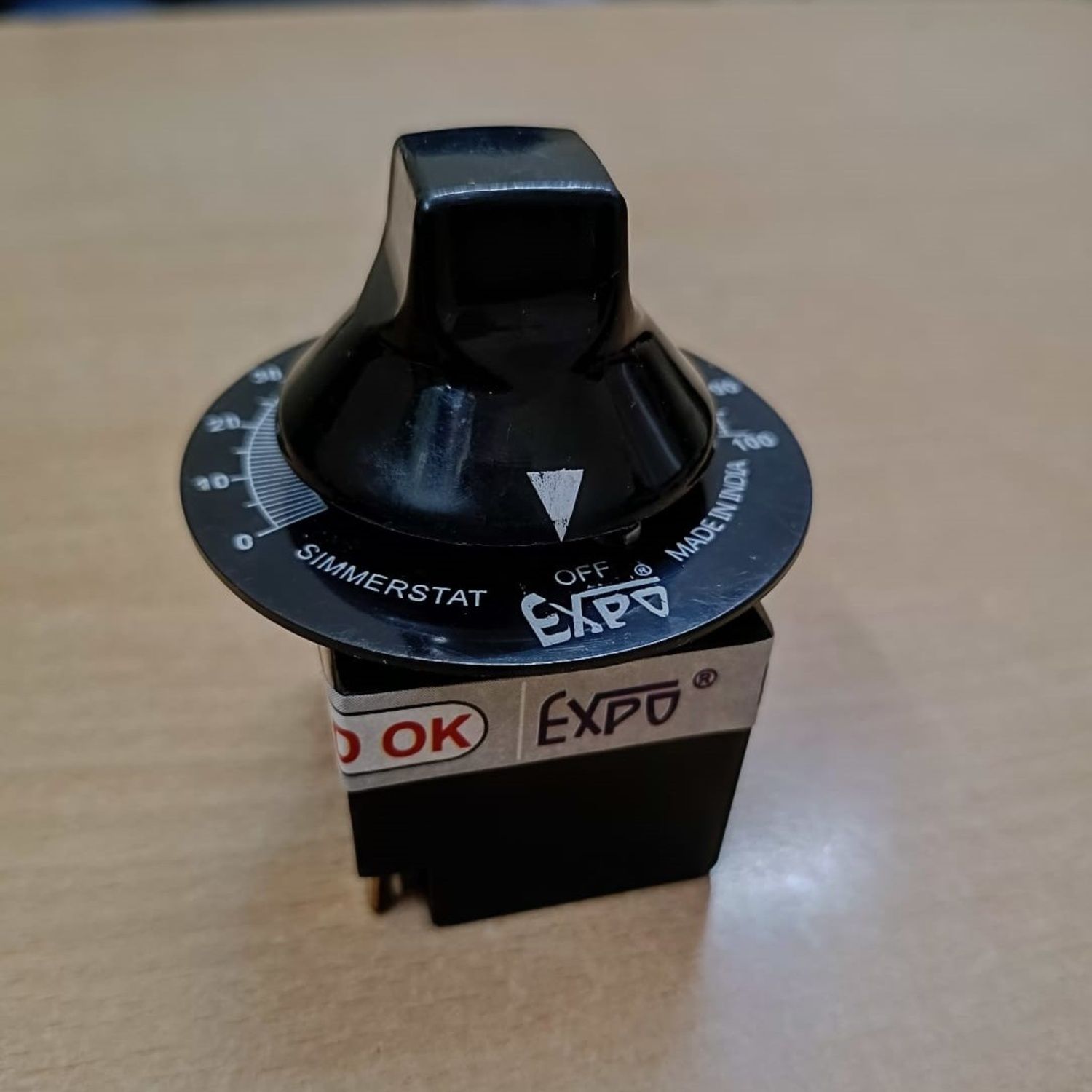 EXPO Simmerstat energy regulator (0 - 100 degree) | Infinite Switch Expo (15 Amp, 220-250V AC)