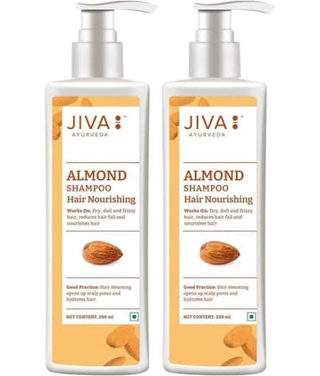 Jiva Almond Shampoo For Hair Brightening- 200ml (Pack of 2)