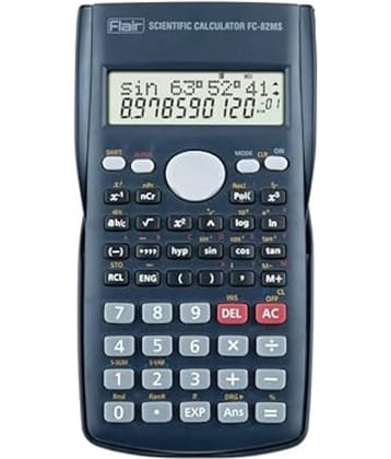 Flair Fc-82Ms Scientific Series Calculator - 240 Functions With 40 Scientific Calculations Black Body, Pack Of 1