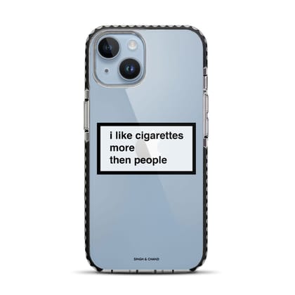 Cigarettes over people iPhone 14 Stride Phone Case-Stride