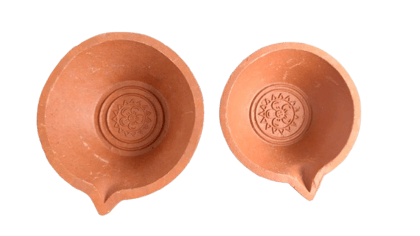 Traditional Terracotta Clay Diya Set - Handcrafted Oil Lamps for Diwali & Home Decor Traditional Terracotta Clay Diya Set - Handcrafted Oil Lamps for Diwali & Home Decor