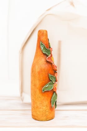 Flower Design Bottle Art