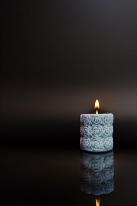 Rose Mold Candle ( 90 Gram) Lawendor Colour Rose Mold Candle ( 90 Gram) Lawendor Colour