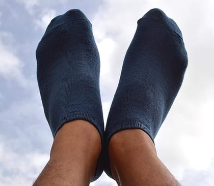 Unisex Ankle Length Cotton Blend Socks - Pack of 5 in Assorted Colors