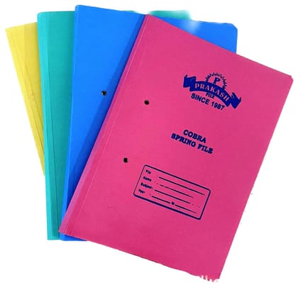 Prakash Clear Document Envelope / File Bag with Colored Flap