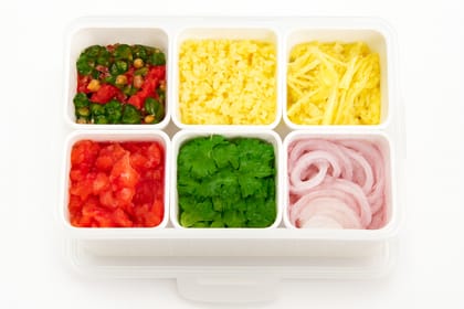 6 Multi-Compartment Meal Prep Food Storage Container with Removable Sections 6 Multi-Compartment Meal Prep Food Storage Container with Removable Sections