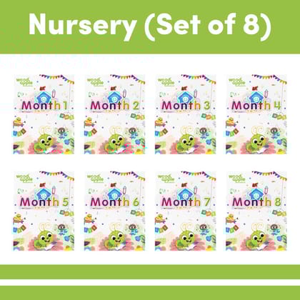 Home Schooling Kit B for Nursery | Set of 8 | For 3-5 years Kids | Early Learning Books with Hindi & English Alphabet Puzzles | Flash Cards, Wow Box , Magic Kit | Fun Educational Learning Kit for Kids